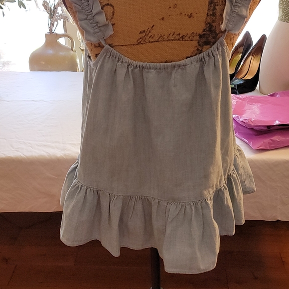 Madewell Denin frill tank top - Picture 2 of 5